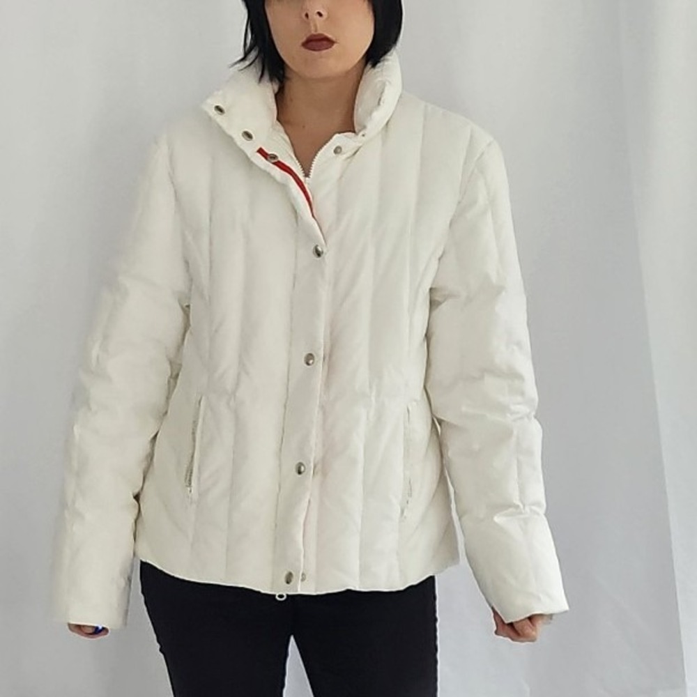 White Down Filled Puffer Jacket - image 1